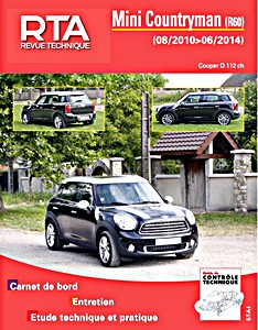 Livre: Mini Countryman (R60) - Cooper D 112 ch (08/2010-06/2014) - Revue Technique Automobile (RTA B786)