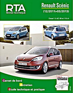 Boek: Renault Scénic III - Phase 2 - Diesel 1.5 dCi - 95 et 110 ch (12/2011-03/2013) - Revue Technique Automobile (RTA B788)