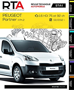 Boek: [RTA 793] Peugeot Partner II Ph 2 1.6 HDi (02/2012->)
