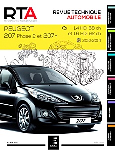 Boek: Peugeot 207 Phase 2 et 207+ - Diesel 1.4 HDi et 1.6 HDi (2010-2014) - Revue Technique Automobile (RTA 825)