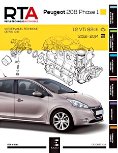 Książka: Peugeot 208 - Phase 1 - essence 1.2 VTi (82 ch) (2012-2014) - Revue Technique Automobile (RTA 830)