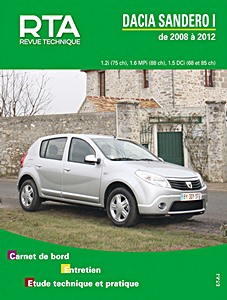 Book: Dacia Sandero I - 1.2i et 1.6 MPi essence / 1.5 dCi Diesel (2008-2012) - Revue Technique Automobile (RTA 425)
