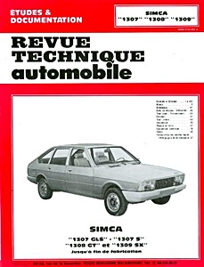 Livre: Simca 1307, 1308, 1309 (1976-1979) - Revue Technique Automobile (RTA 355)