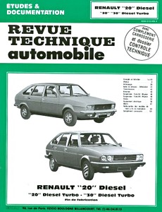 Boek: Renault 20 Diesel, 20 Diesel Turbo et 30 Diesel Turbo (1980-1984) - Revue Technique Automobile (RTA 409)