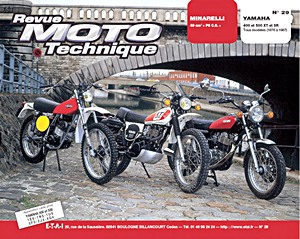 Buch: Minarelli moteur 49 cm³ P6 CS / Yamaha XT 400, XT 500, SR 400, SR500 (1976-1987) - Revue Moto Technique (RMT 29.1)