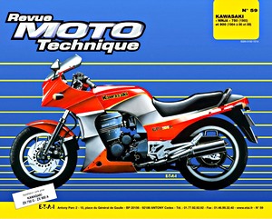 Livre : Kawasaki ZX 750 G2 Ninja (1985), ZX 900 A1-A2 Ninja (1984-1986, 1989) - Revue Moto Technique (RMT 59)