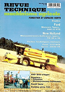 Livre : Moissonneuses-batteuses New Holland TX 30, TX 32, TX 34 et TX 36 - moteurs Ford types 666 et 678 - Revue Technique Machinisme Agricole (RTMA 106)