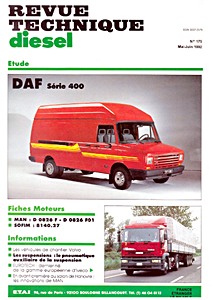 Livre : DAF Série 400 - moteurs Peugeot (depuis 1986) - Revue Technique Diesel (RTD 175)