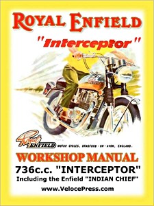 Livre : Royal Enfield 736 cc Interceptor / Enfield Indian Chief - Workshop Manual - Clymer Manual Reprint