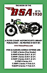Buch: The Book of the BSA (up to 1930)