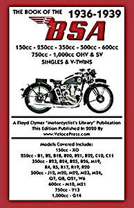 Book: The Book of the BSA (1936-1939) - 150-1000 cc