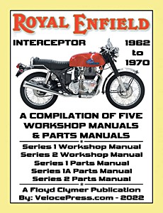 Livre : Royal Enfield 750cc Interceptor (1962-1970) - Workshop Manuals & Parts Manuals Compilation 