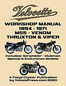 Buch: Velocette MSS, Venom, Thruxton & Viper (1954-1971) - Workshop Manual & Illustrated Parts Manual 