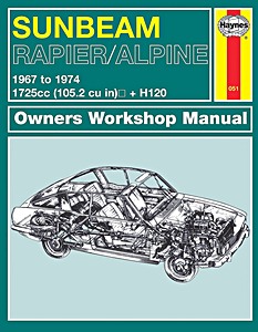 Book: Sunbeam Rapier, Alpine, H120 (1967-1974) - Haynes Owners Workshop Manual