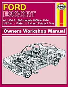Boek: Ford Escort Mk I - 1100 & 1300 (1968-1974) - Haynes Owners Workshop Manual