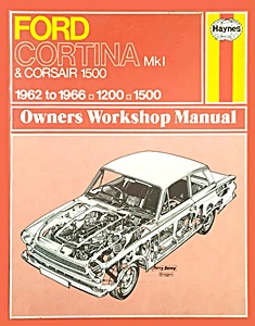 Book: Ford Cortina Mk 1 & Corsair 1500 - 1200 & 1500 (1962-1966) - Haynes Service and Repair Manual