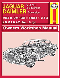 Livre: Jaguar XJ6, XJ & Sovereign / Daimler Sovereign - Series 1, 2 & 3 - 6-cyl (1968-Oct 1986) - Haynes Service and Repair Manual