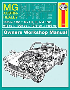 Livre: MG Midget / Austin-Healey Sprite (1958-1980) - Haynes Owners Workshop Manual