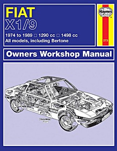 Boek: Fiat / Bertone X 1/9 -All models, including Bertone (1974-1989) - Haynes Owners Workshop Manual