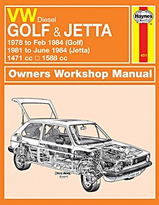 Livre : VW Golf Mk 1 - Diesel (1978 - Feb 1984) & Jetta - Diesel (1981 - June 1984) - Haynes Service and Repair Manual