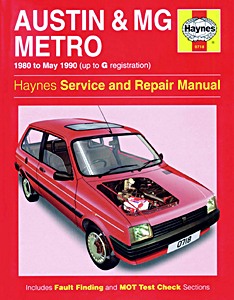 Boek: Austin / MG Metro (1980 - May 1990) - Haynes Service and Repair Manual