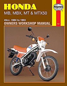 Livre : Honda MB, MBX, MT & MTX 50 - 49 cc (1980-1993) - Haynes Owners Workshop Manual
