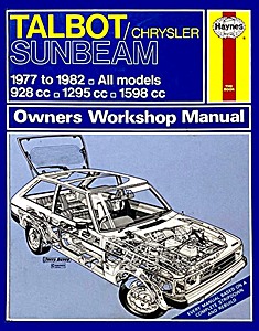 Livre: Talbot / Chrysler Sunbeam - All models (1977-1982) - Haynes Service and Repair Manual