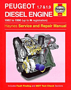 Book: Peugeot Diesel Engine - 1.7 & 1.9 (1982-1996) - Haynes Service and Repair Manual