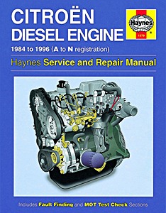 Boek: Citroën 1.7 & 1.9 litre Diesel Engine (1984-1996) - Haynes Service and Repair Manual