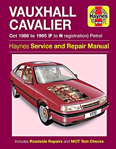 Book: Vauxhall Cavalier - Petrol (Oct 1988 - Oct 1995) - Haynes Service and Repair Manual