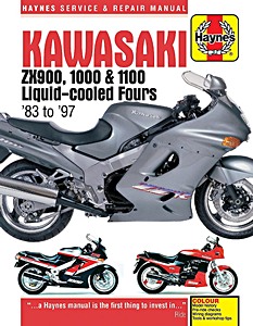 Livre : Kawasaki ZX 900, 1000 & 1100 Liquid-cooled Fours (1983-1997) - Haynes Service & Repair Manual
