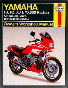 Livre : Yamaha FJ, FZ, XJ & YX 600 Radian Air-cooled Fours - 598 cc (1984-1992) - Haynes Owners Workshop Manual