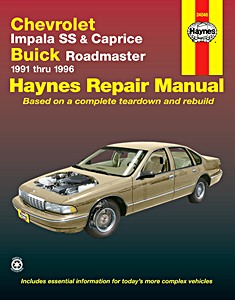 Boek: Chevrolet Impala SS & Caprice / Buick Roadmaster - V8 engines (1991-1996) - Haynes Repair Manual