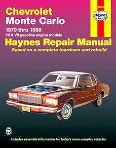 Chevrolet Monte Carlo - V6 and V8 (1970-1988)