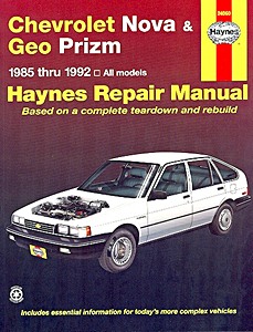 Book: Chevrolet Nova / Geo Prizm (1985-1992) - Haynes Repair Manual
