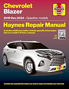 Chevrolet Blazer (2019-2024) - Gasoline engines | Haynes Auto Repair Manual