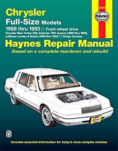 Livre: Chrysler / Dodge Full-Size Models - Front-wheel drive (1988-1993) - Haynes Repair Manual