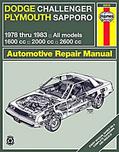 Boek: Dodge Challenger / Plymouth Sapporo (1978-1983) - Haynes Repair Manual
