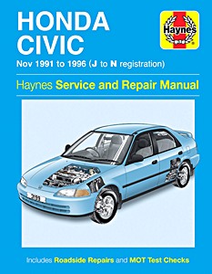 Boek: Honda Civic (Nov 1991-1996) - Haynes Service and Repair Manual