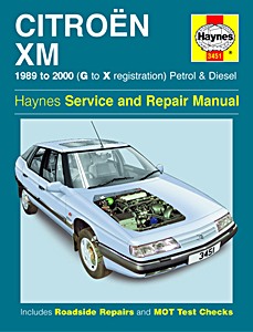 Book: Citroën XM - Petrol & Diesel (1989-2000) - Haynes Service and Repair Manual