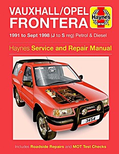 Boek: Vauxhall / Opel Frontera A - Petrol & Diesel (1991 - Sept 1998) - Haynes Service and Repair Manual