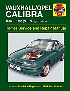 Book: Vauxhall / Opel Calibra (1990-1998) - Haynes Service and Repair Manual