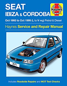 Livre: Seat Ibiza & Cordoba - Petrol & Diesel (Oct 1993 - Oct 1999) - Haynes Service and Repair Manual