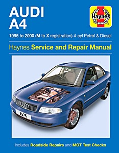 Boek: Audi A4 - 4-cyl Petrol & Diesel (1995 - Feb 2000) - Haynes Service and Repair Manual