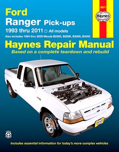 Livre : Ford Ranger (1993-2011) / Mazda B2300, B2500, B3000 & B4000 Pick-ups (1994-2009) - Haynes Repair Manual