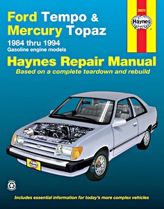Buch: Ford Tempo / Mercury Topaz - Gasoline engine models (1984-1994) (USA) - Haynes Repair Manual