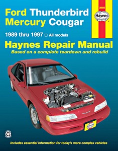 Livre: Ford Thunderbird / Mercury Cougar - All models (1989-1997) - Haynes Repair Manual