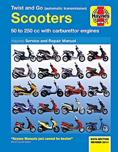 Boek: Scooters 50 to 250 cc - Twist and Go (automatic transmission) - Haynes Owners Workshop Manual
