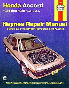 Book: Honda Accord (1984-1989) - Haynes Repair Manual