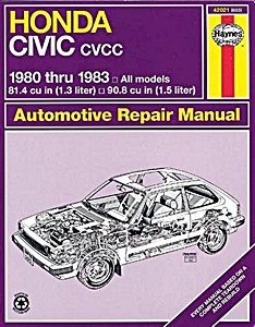 Buch: Honda Civic 1300 & 1500 CVCC (1980-1983) (USA) - Haynes Repair Manual